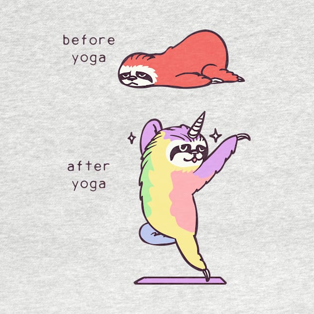 Sloth After Yoga by huebucket